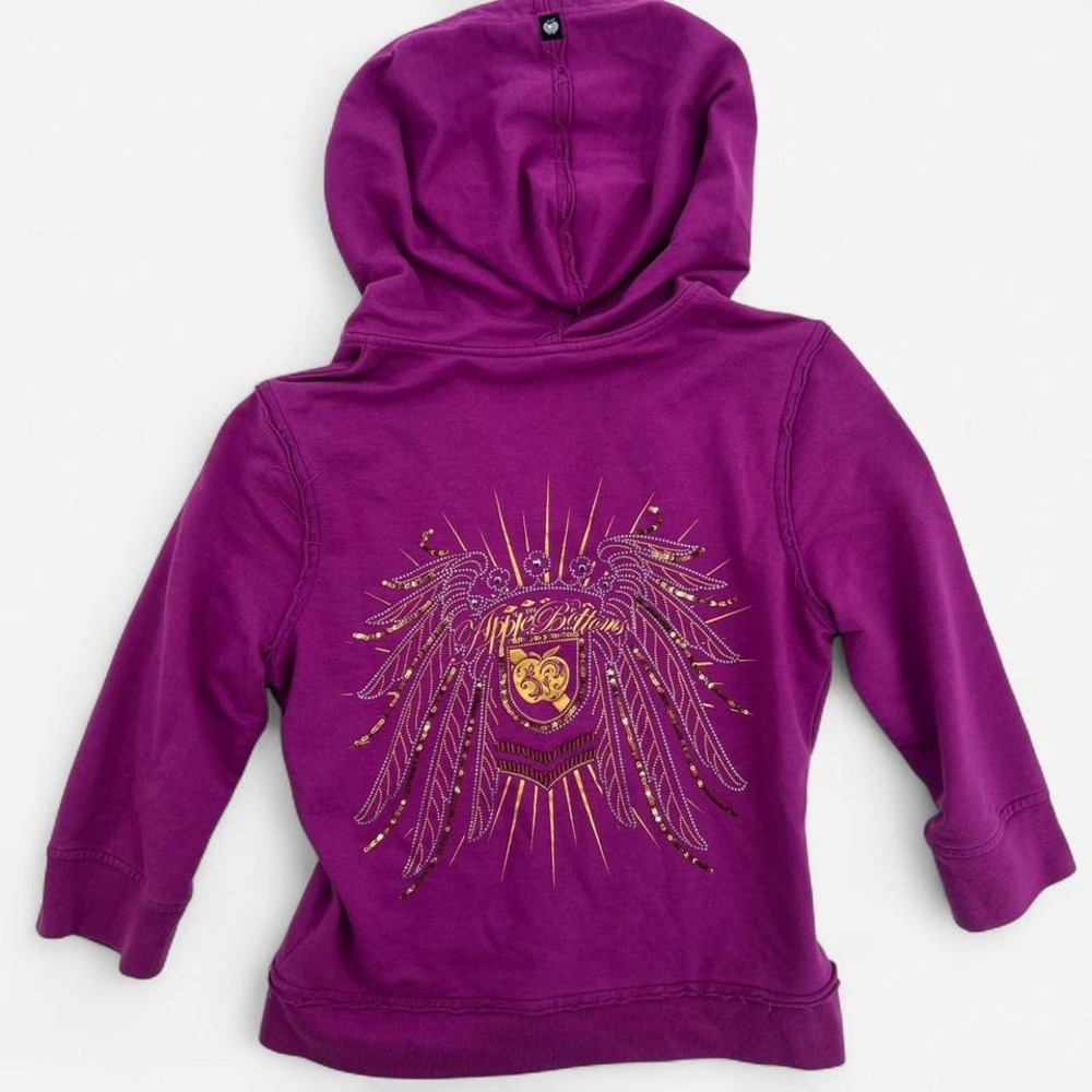 Rare Y2K Apple Bottoms Sequined Beaded Hoodie